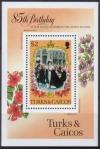 Turks Caicos Mi 0743-5+Bl.59