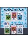 Senegal známky Mi 817-19 + Bl 46 - OH 1984