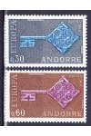 Andora fr. známky Mi 0208-9