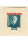 ČSR I známky - Nepřijaté návrhy - Dopisnice  - Masaryk - Dvoubarevný