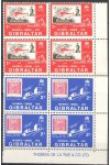 Gibraltar známky Mi 241-42 4 Blok