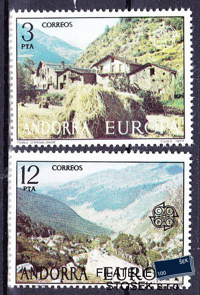 Andora šp. známky Mi 0107-8