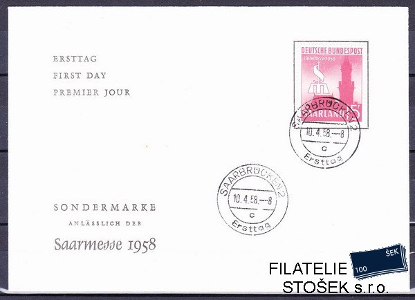 Sársko známky Mi 435 FDC