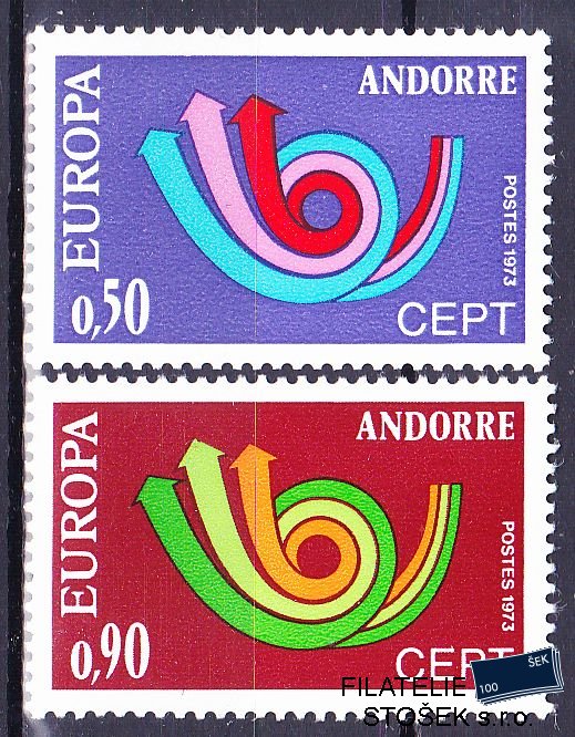 Andora fr. známky Mi 0247-8