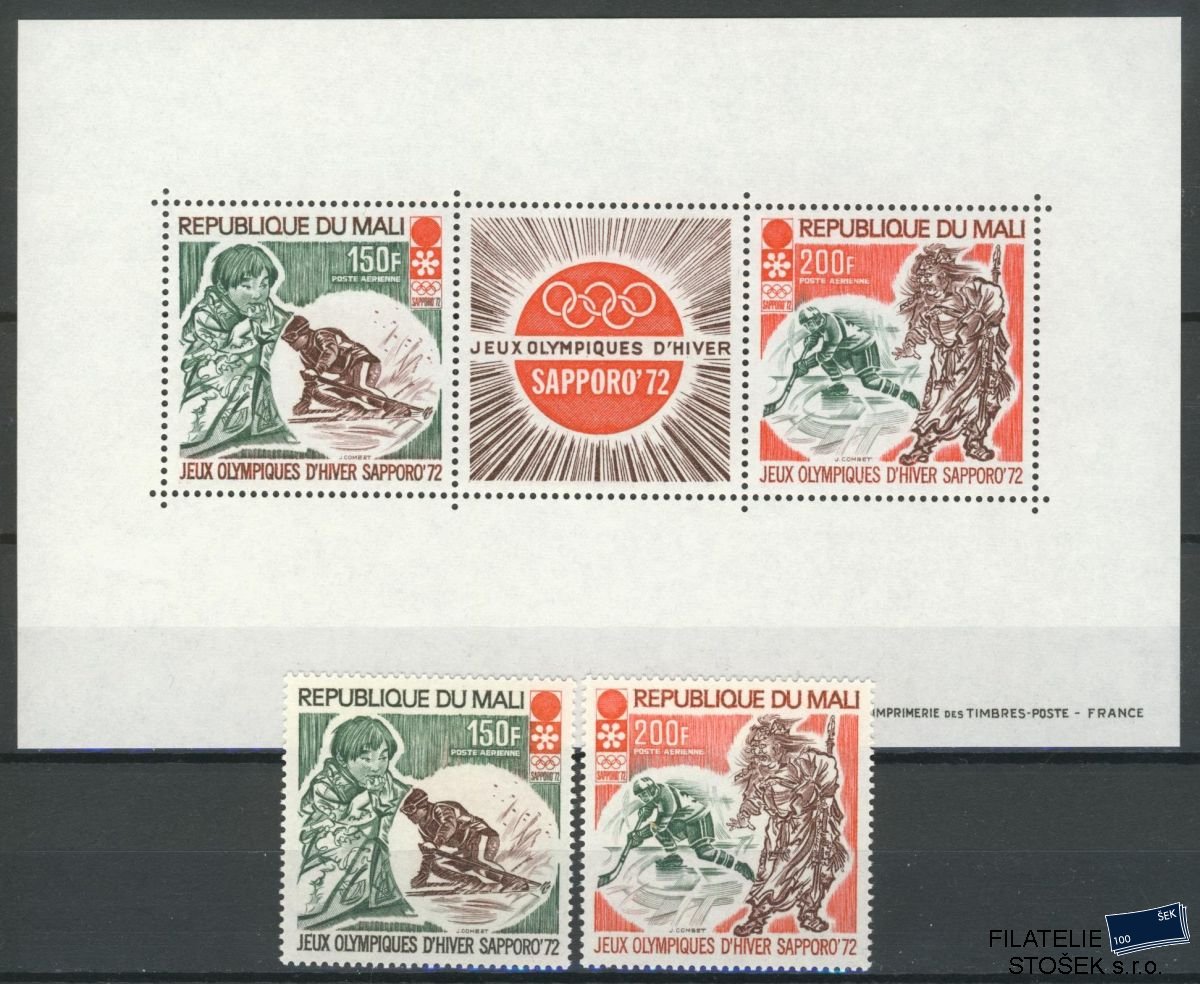 Mali známky Mi 0309-10+Bl.5