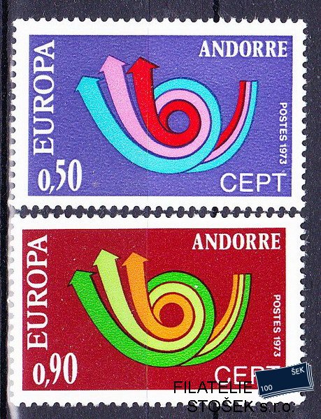 Andora fr. známky Mi 0247-8