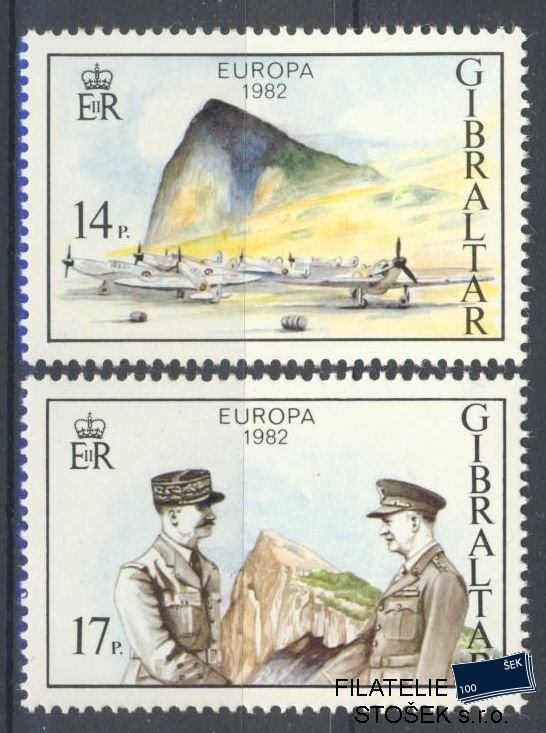 Gibraltar známky Mi 0451-2