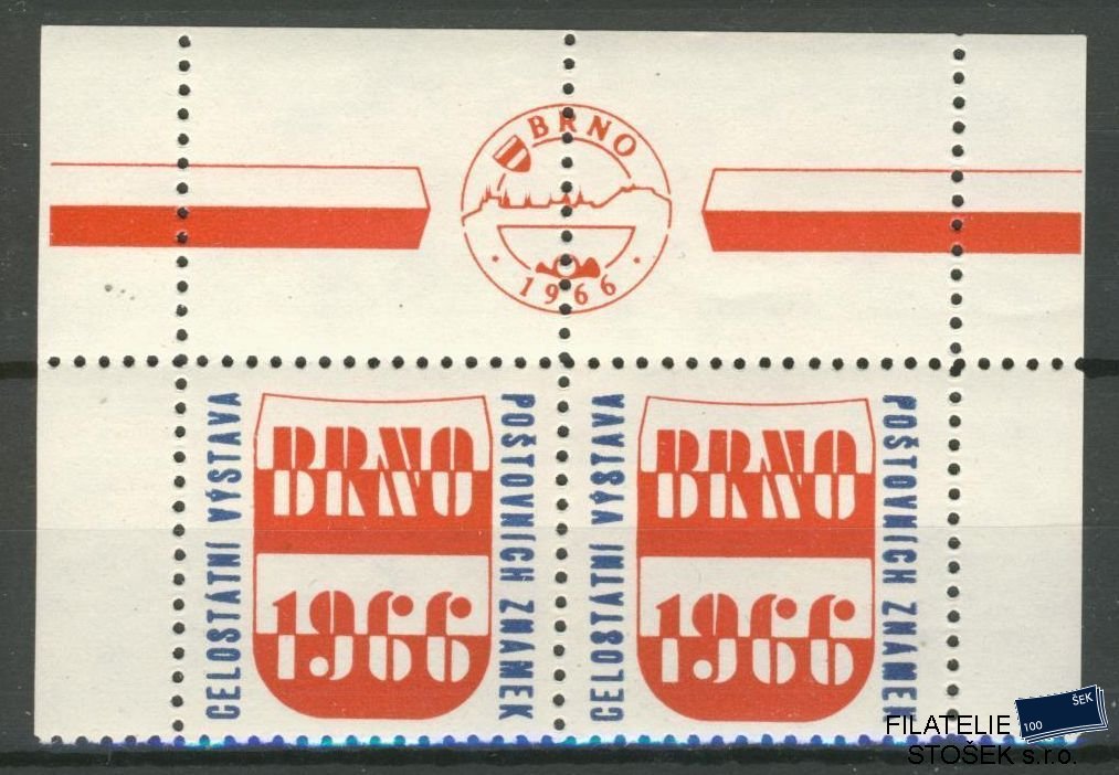 ČSSR zálepky - Brno 1966