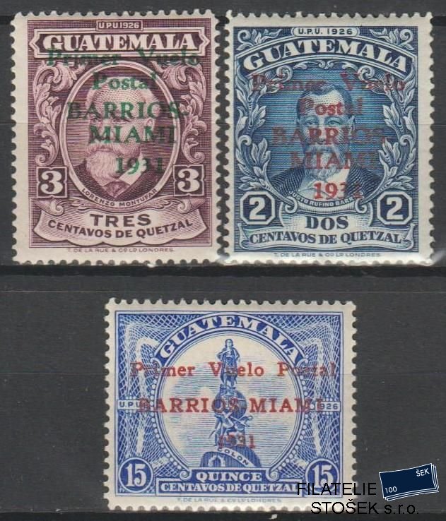 Guatemala známky Mi 258-60