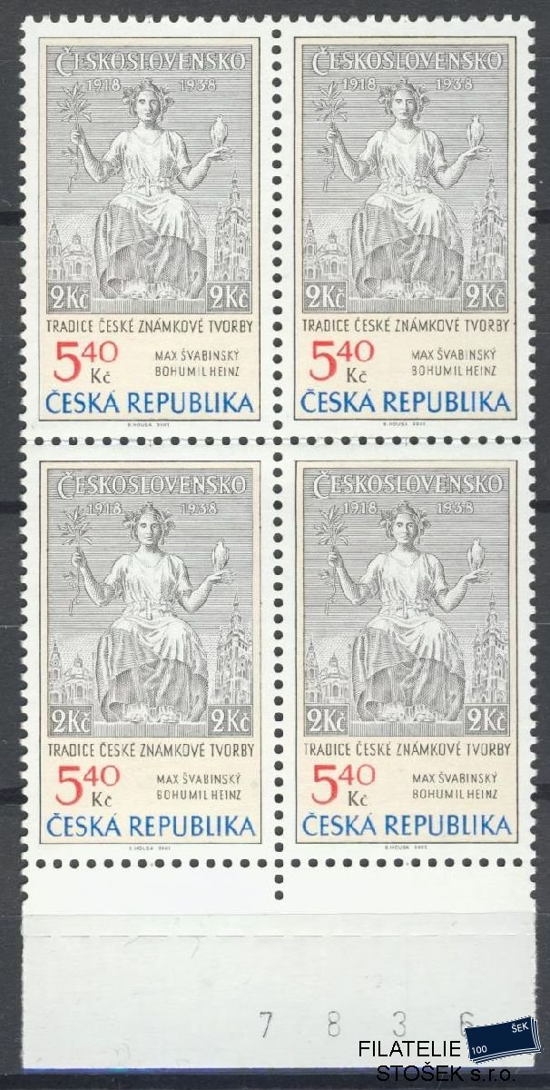 Česká republika známky 313 4 Blok