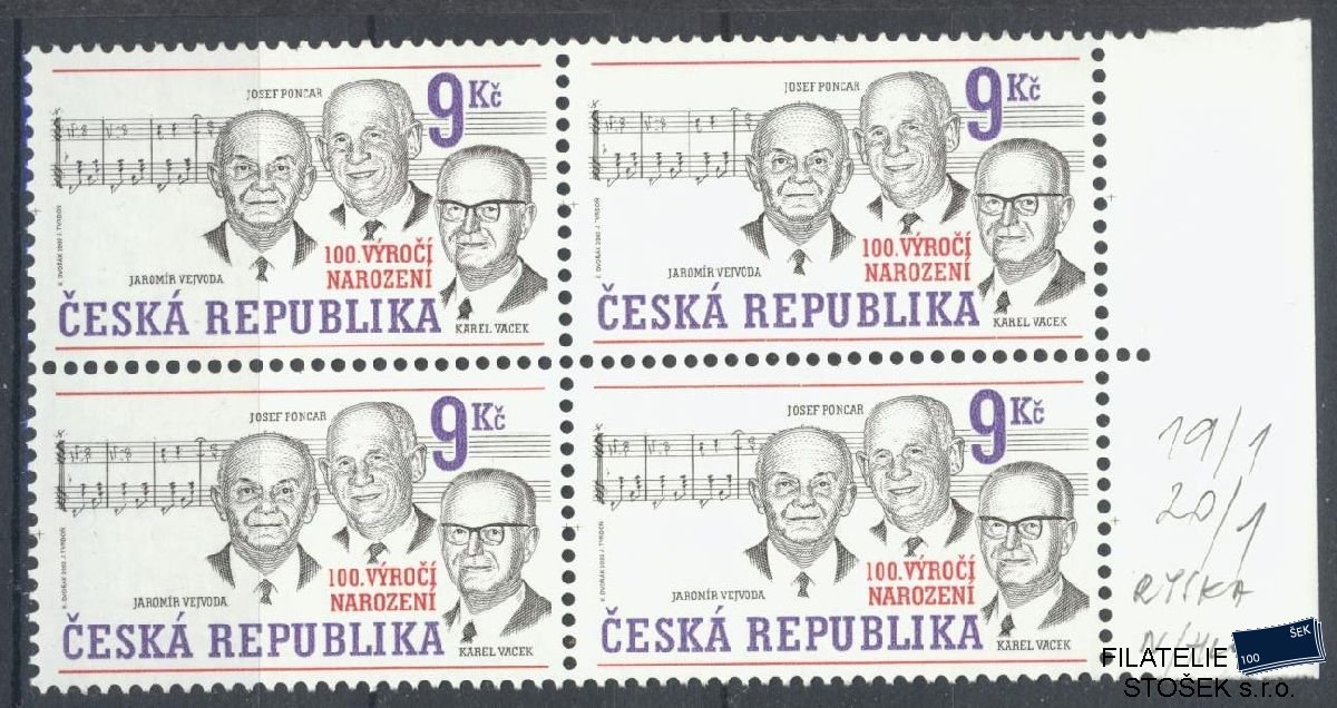 Česká republika známky 316 4 Blok