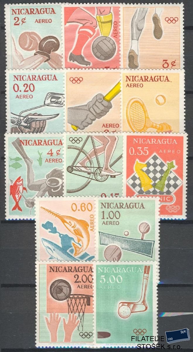 Nicaragua známky Mi 1335-47