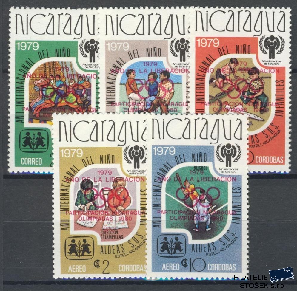 Nicaragua známky Mi 2080-84