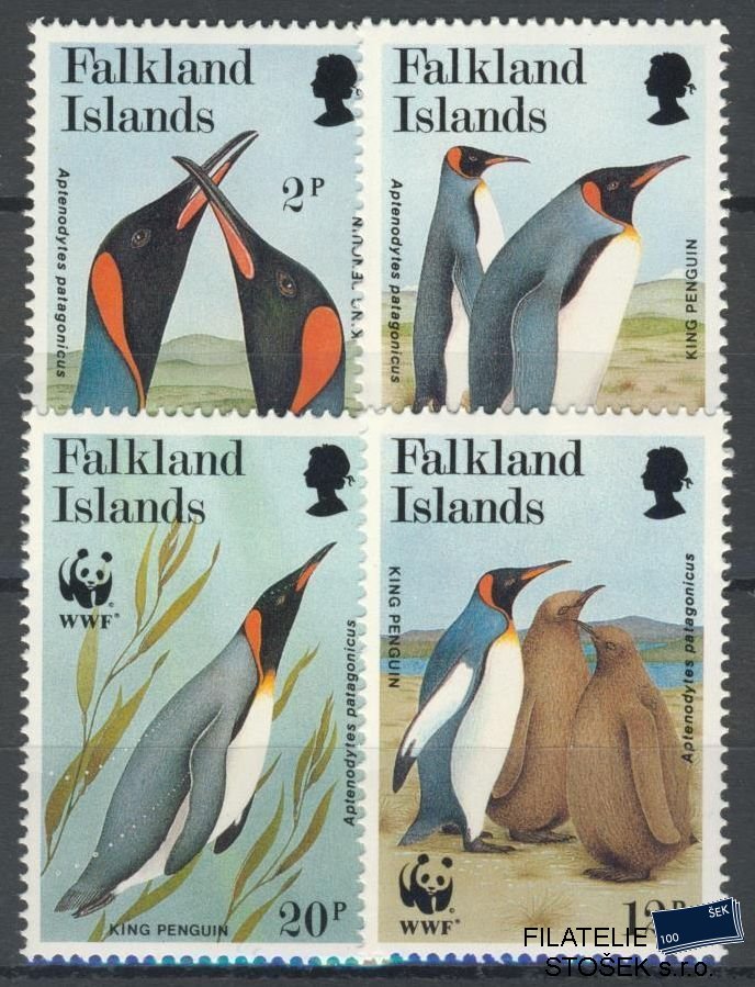 Falkland Islands známky Mi 538-41 NK WWF