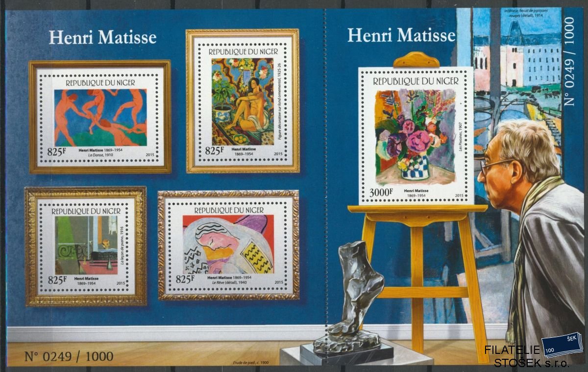 Niger známky Mi 3722-6 Henri Matisse