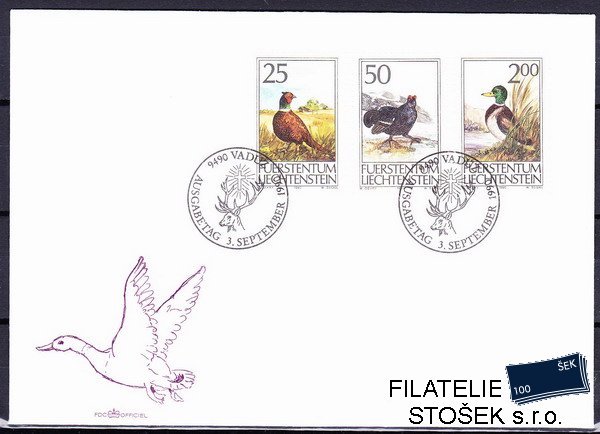 Liechtenstein FDC Mi 997-9