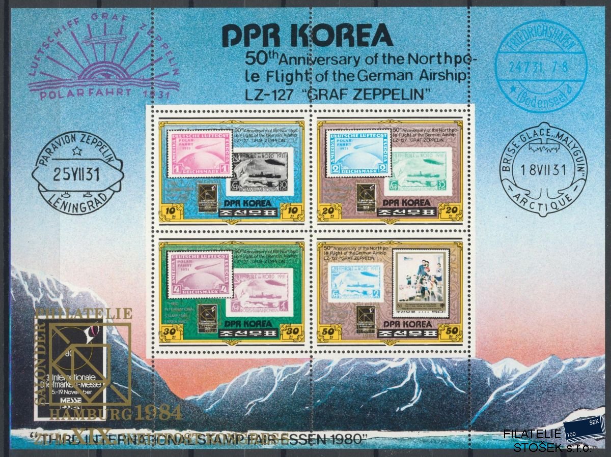 Korea Severní známky Mi 2047-50 A - Bl.A 83