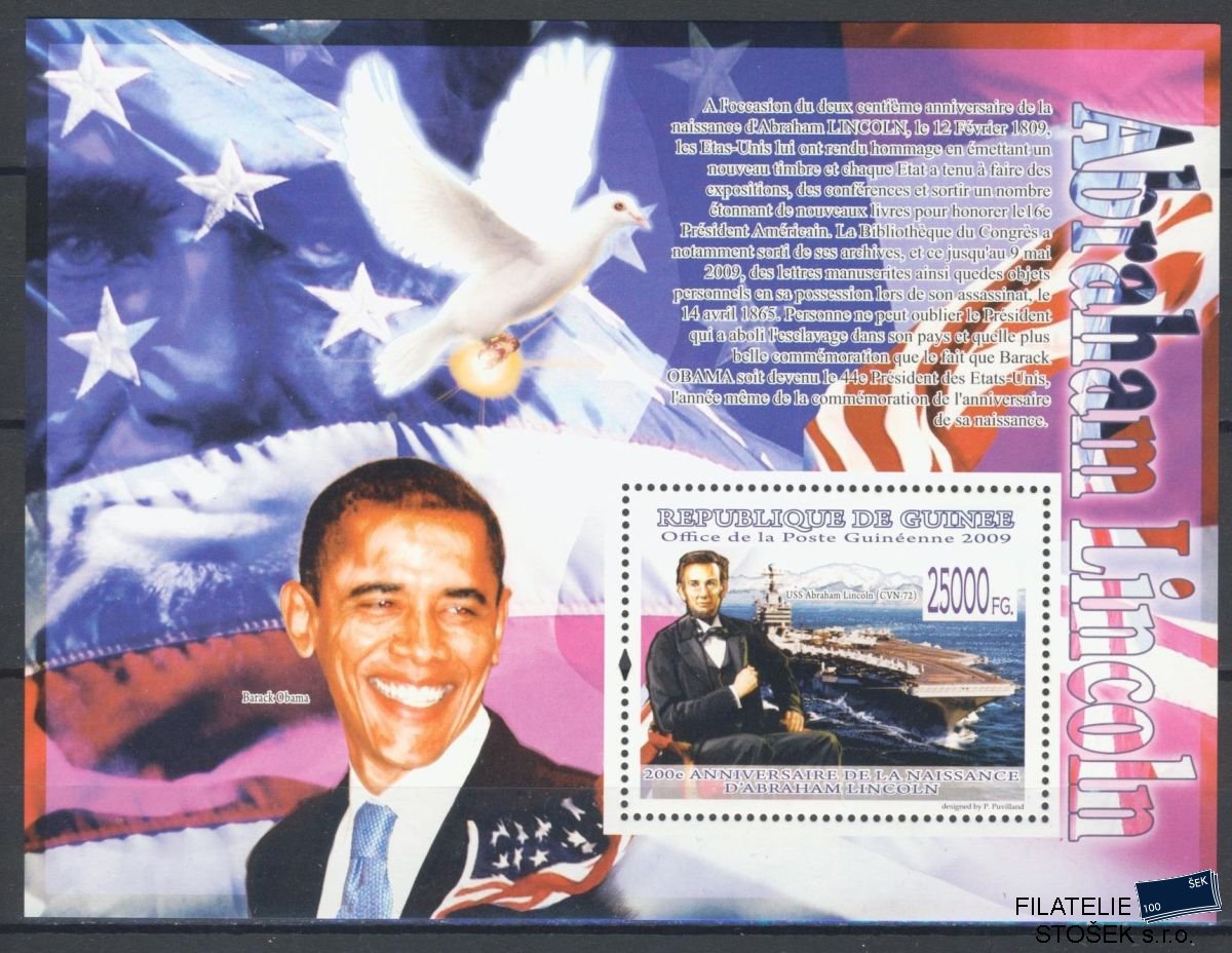 Guinea známky Mi 6041 - Bl.1608 prezidenti USA Barack Obama