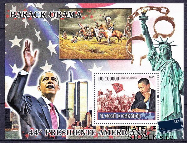 St.Thomas známky Mi 3776 - Bl.669 prezidenti USA Barack Obama