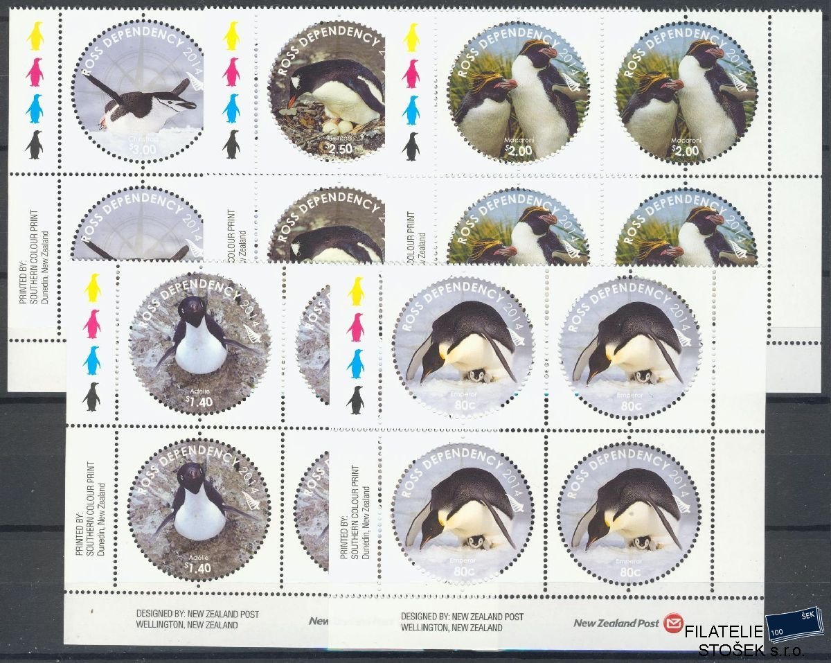 Ross Dependency známky Mi 139-43 4 Blok