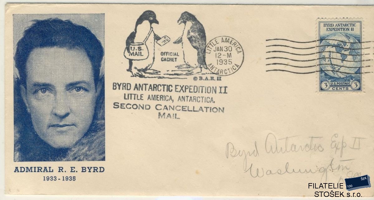 USA celistvosti Mi 359 - Antarktida - Byrd Expedition 1935