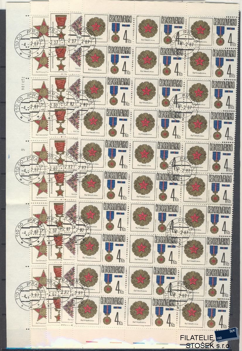 ČSSR známky 2780-84 30 Blok