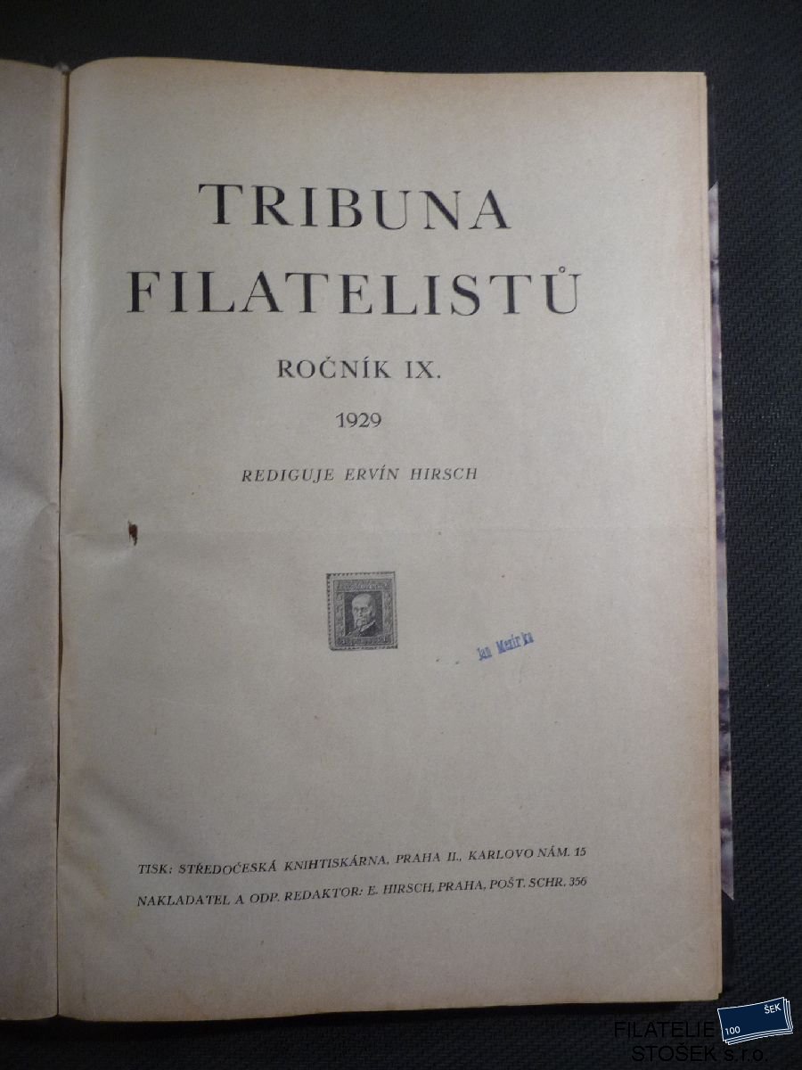 Časopisy Tribuna Filatelistů 1929