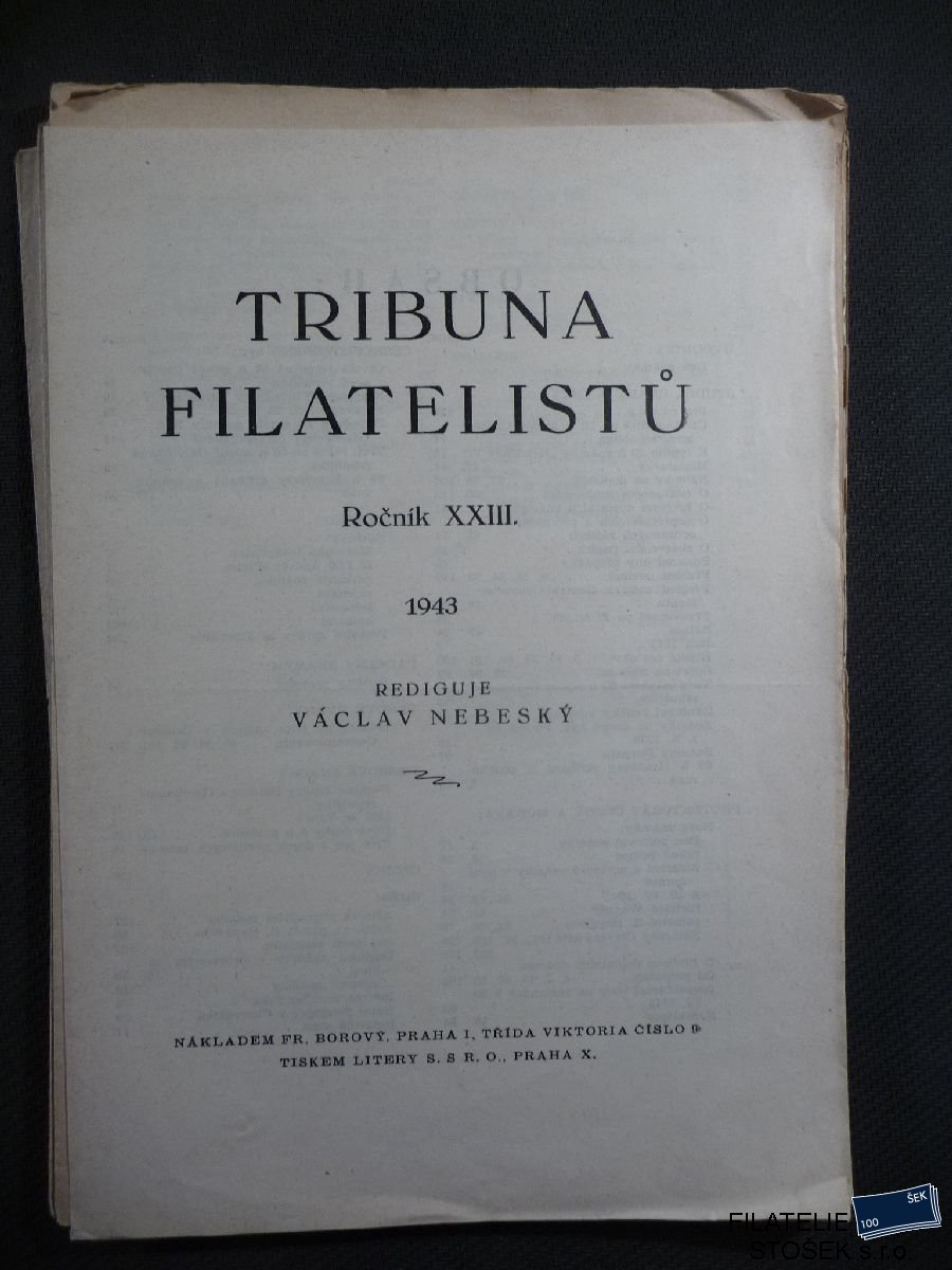 Časopisy Tribuna Filatelistů 1943