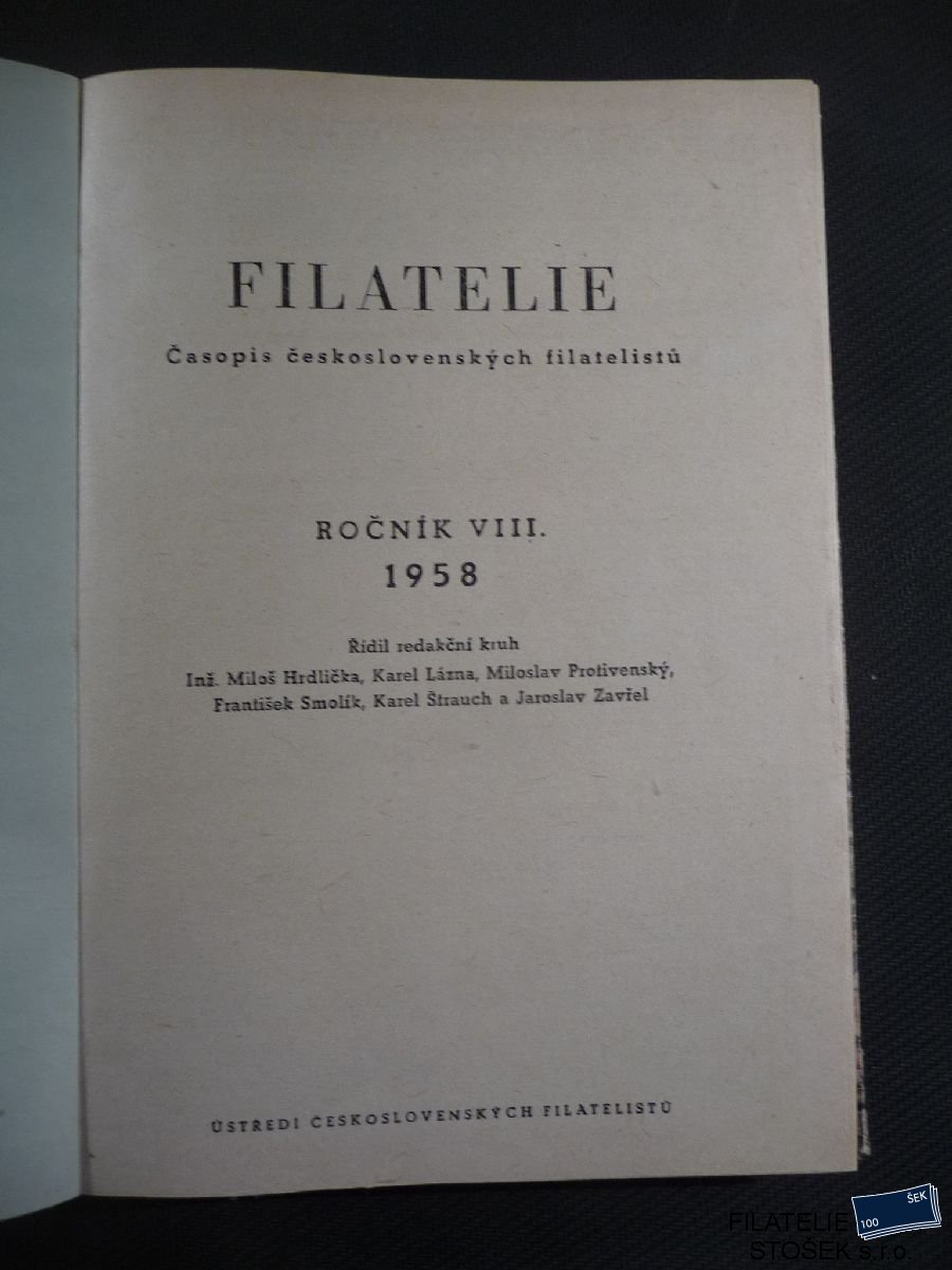 Časopisy Filatelie 1958