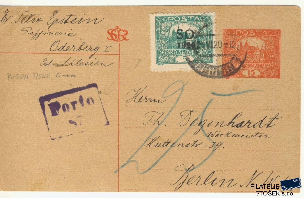 ČSR I celistvost - SO3,CDV - Bohumín - Berlín