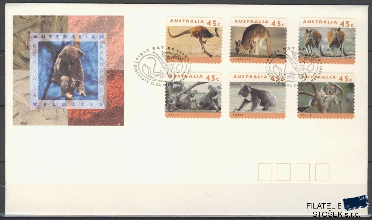 Austrálie známky FDC Mi 1408-13