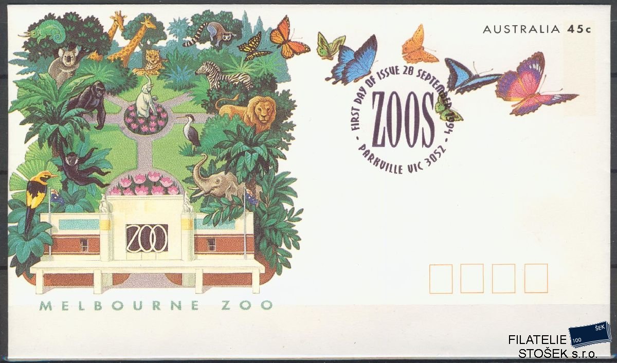 Austrálie známky FDC Mi - ZOO