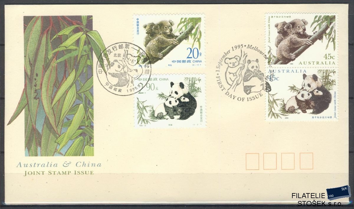 Austrálie známky FDC Mi 1497-98 + Čína