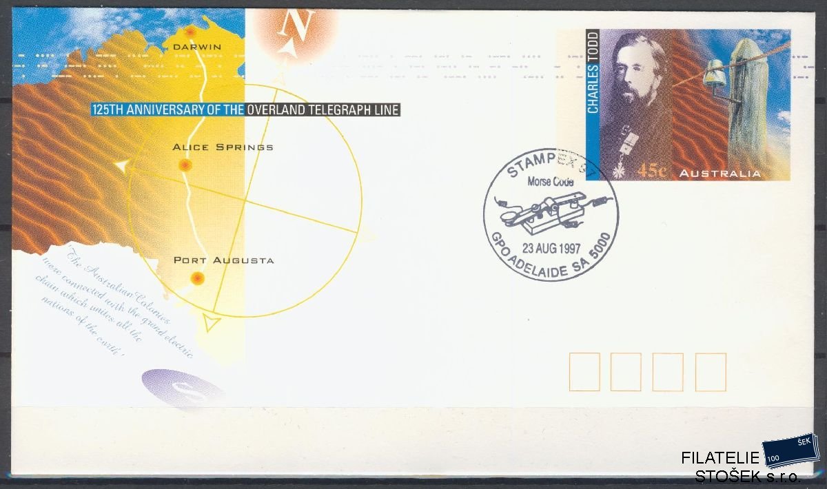 Austrálie známky FDC Mi COB Charles Tood