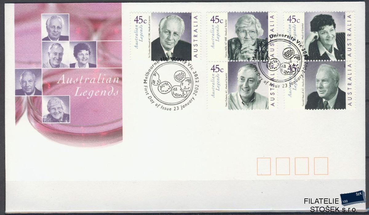 Austrálie známky FDC Mi 2099-2103