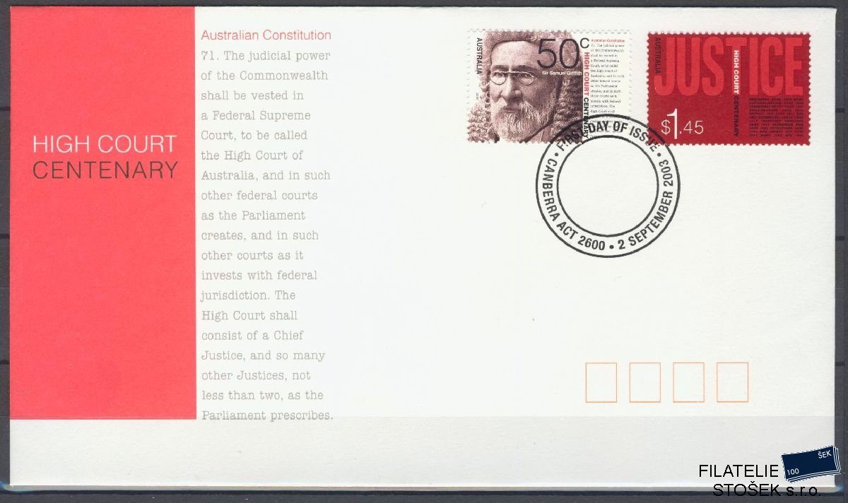 Austrálie známky FDC Mi 2257-58