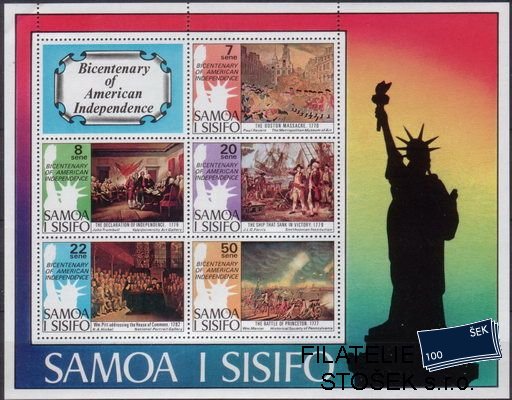 Samoa Mi 0328-32+Bl.10