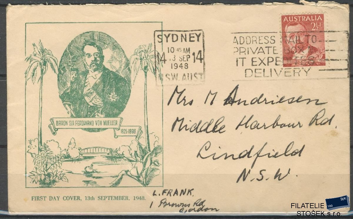 Austrálie známky FDC Mi 192