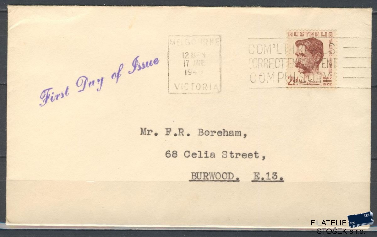 Austrálie známky FDC Mi 197