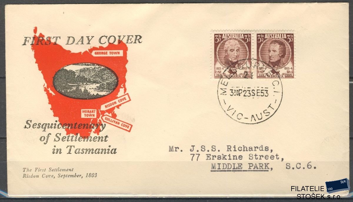 Austrálie známky FDC Mi 238-39