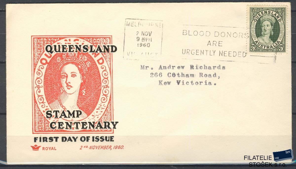 Austrálie známky FDC Mi 308