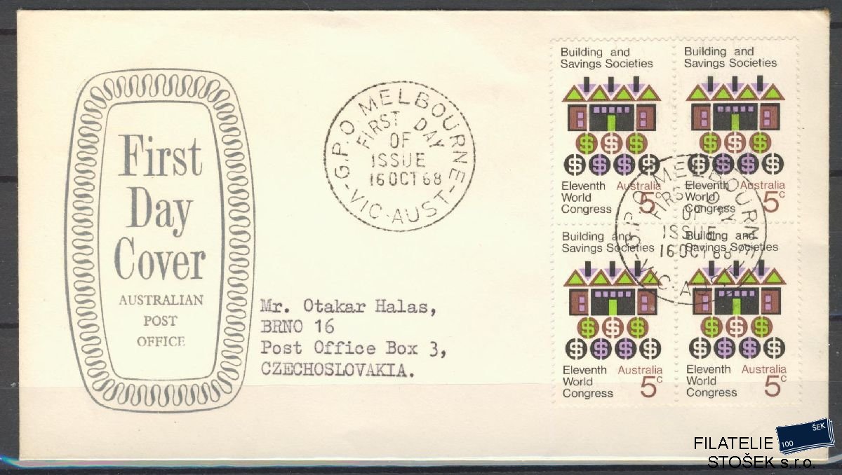 Austrálie známky FDC Mi 408