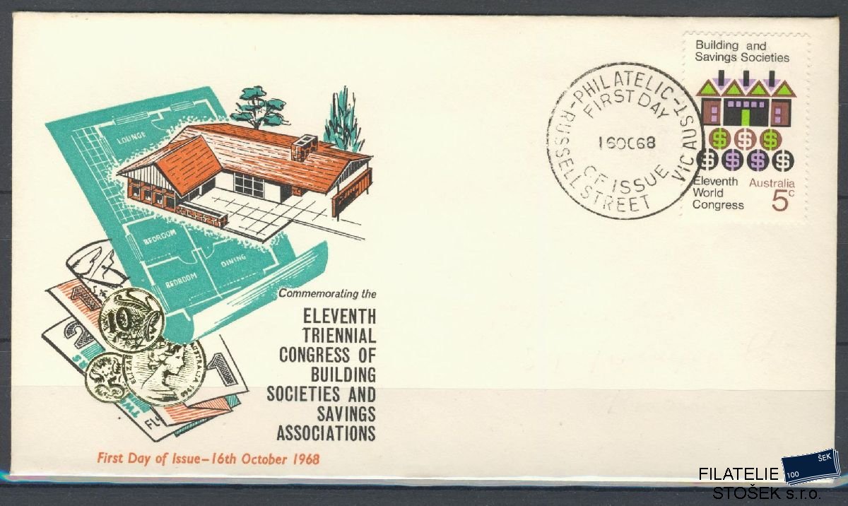 Austrálie známky FDC Mi 408