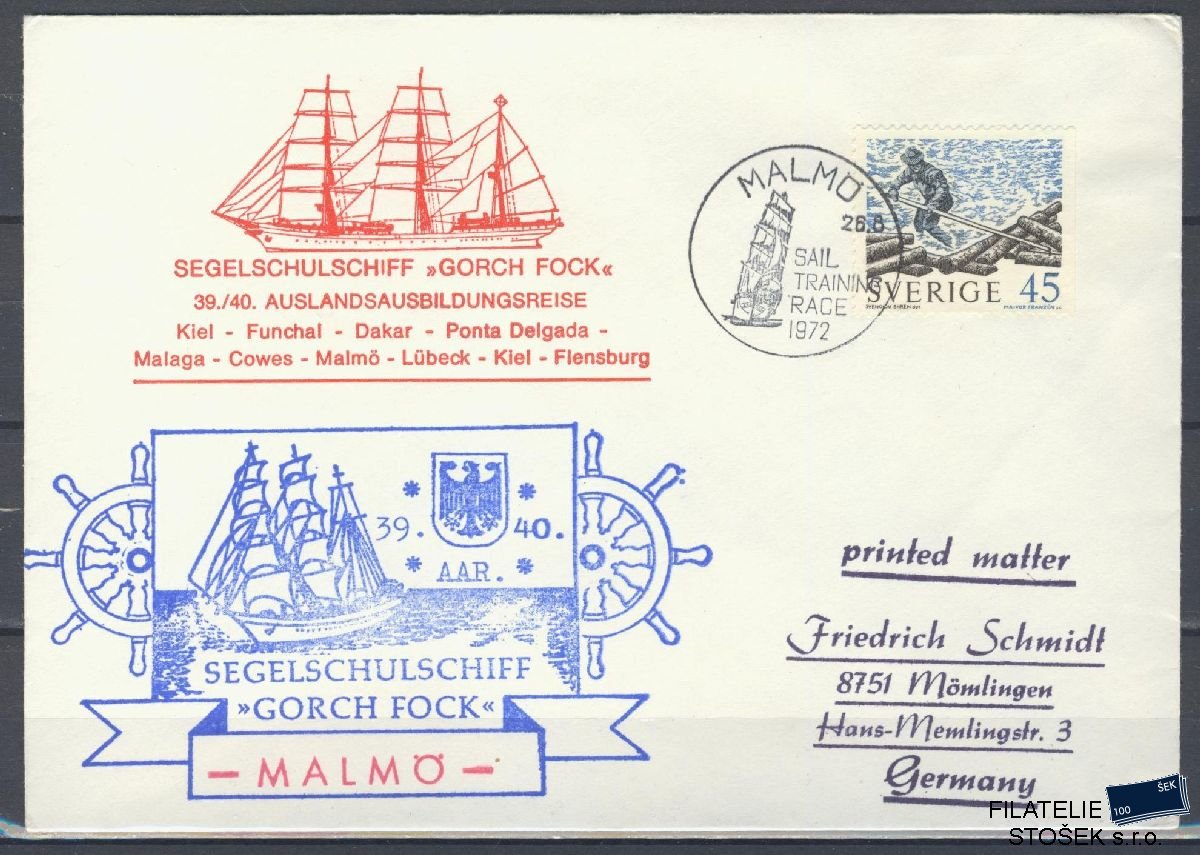 Lodní pošta celistvosti - Deutsche Schifpost - MS Gorch Fock