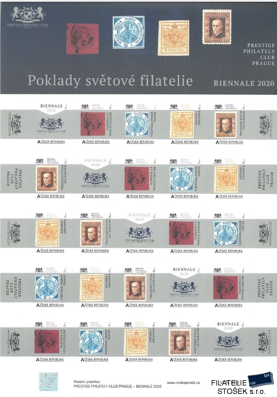 Čr znákmy VZ TL 0109 Poklady světové filatelie Biennale 2020 - S kroužkem