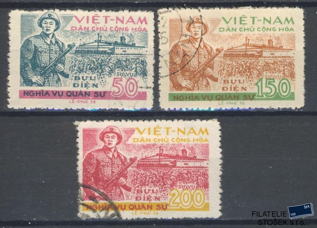 Vietnam známky Mi D 26-28