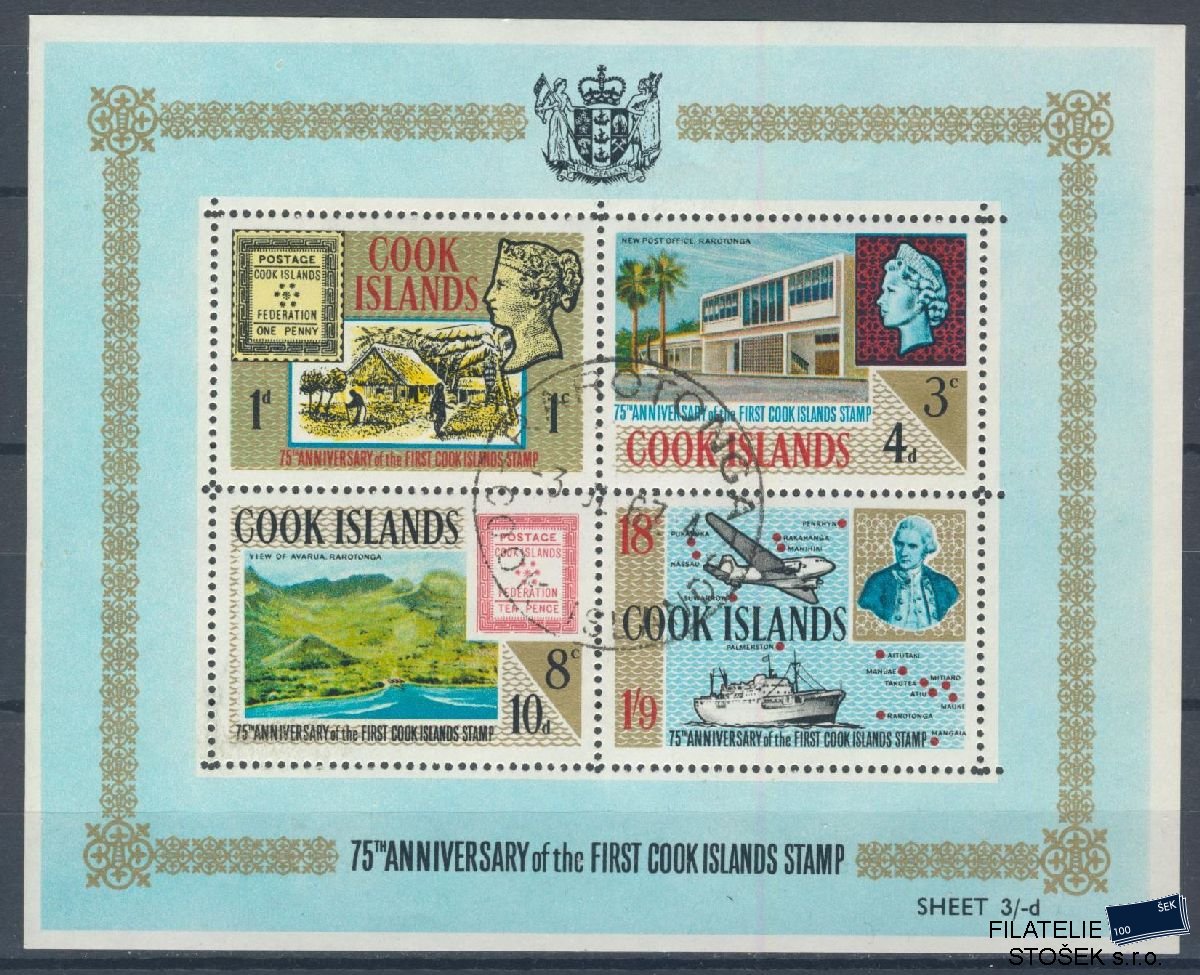 Cook Islands známky Mi Blok 1