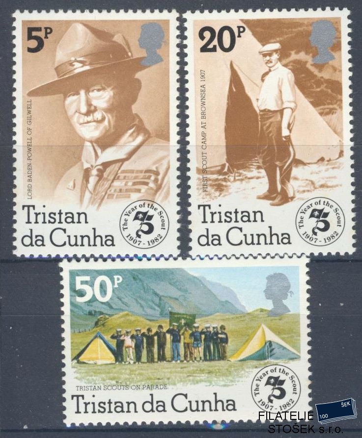 Tristan da Cunha známky Mi 327-29