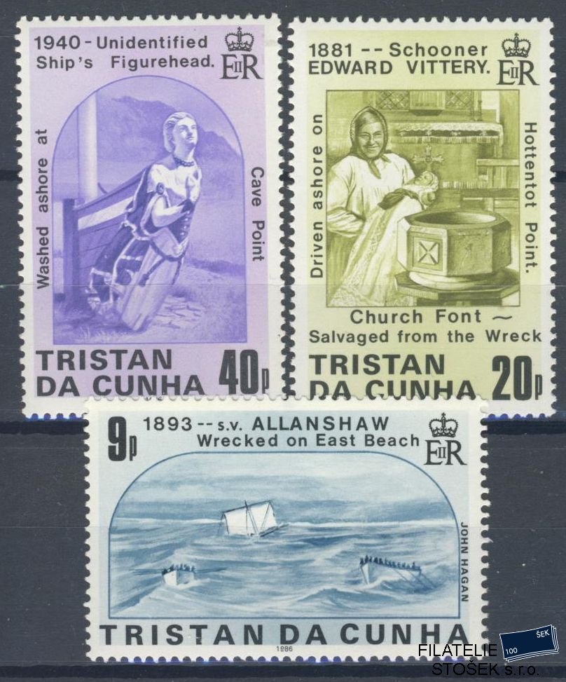 Tristan da Cunha známky Mi 406-8