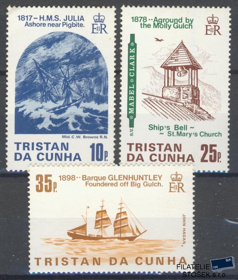 Tristan da Cunha známky Mi 381-83